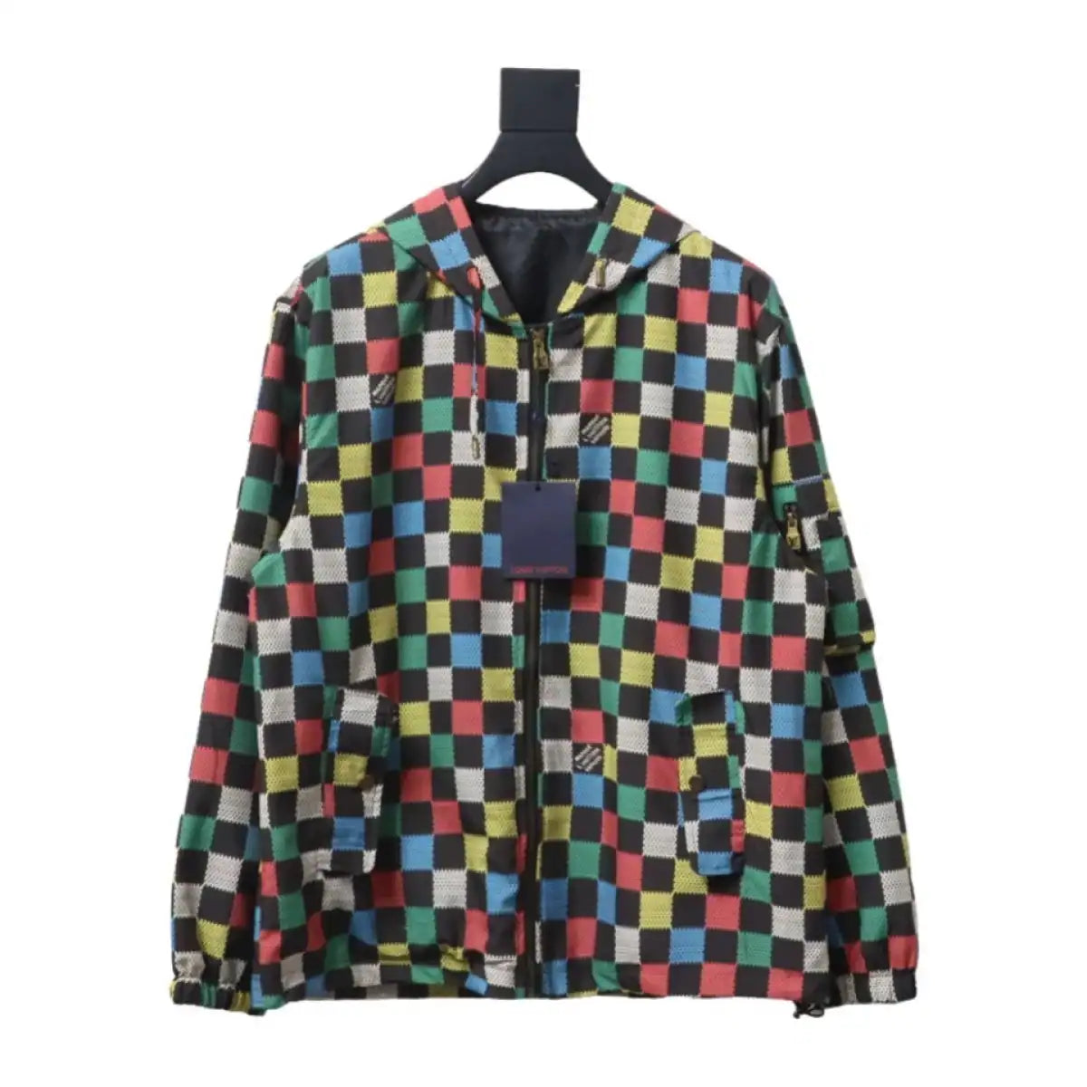 Louis Vuitton LV Jacket Checkerboard Hooded Windbreaker – LVC95