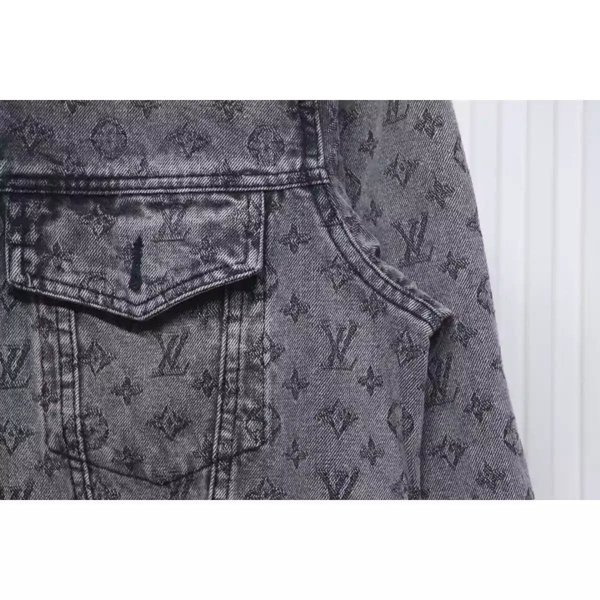 Louis Vuitton LV Jacket Monogram Jacquard Denim Grey – LVC85
