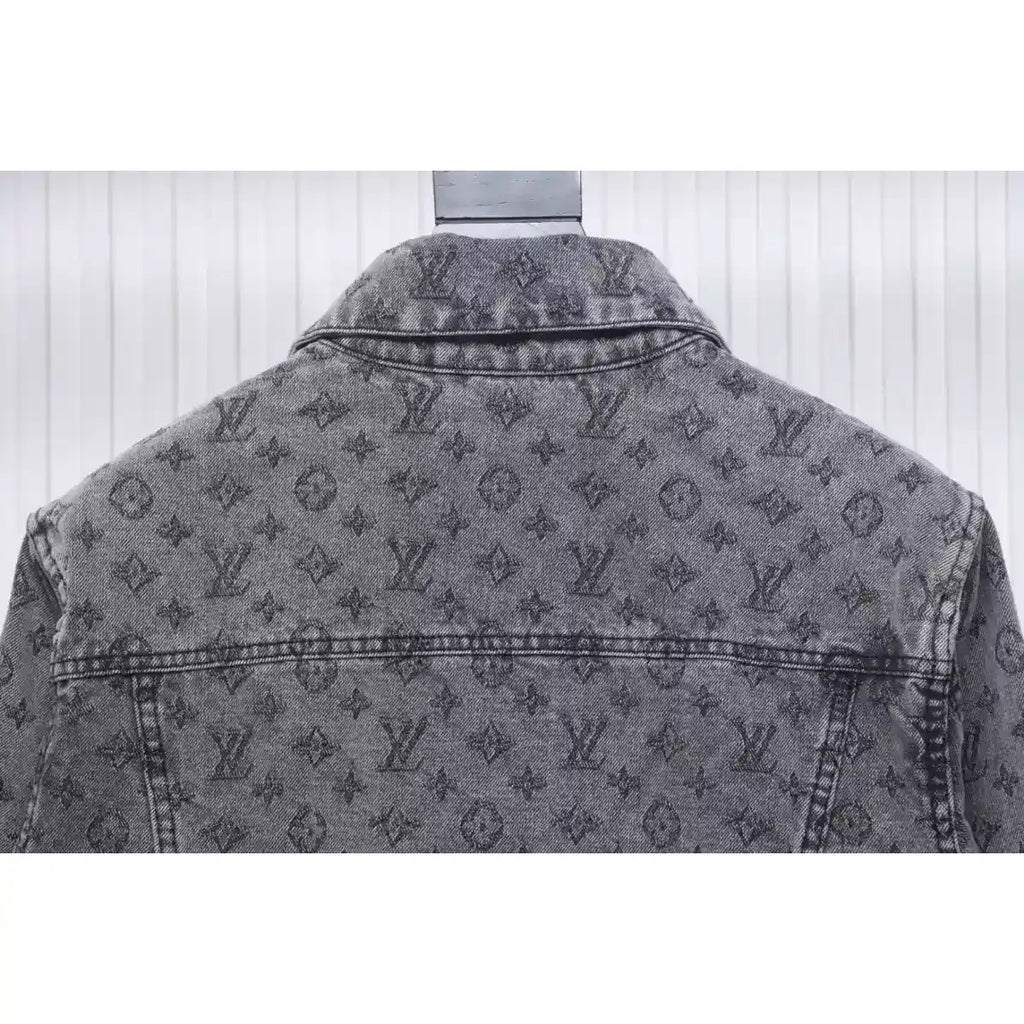 Louis Vuitton LV Jacket Monogram Jacquard Denim Grey – LVC85
