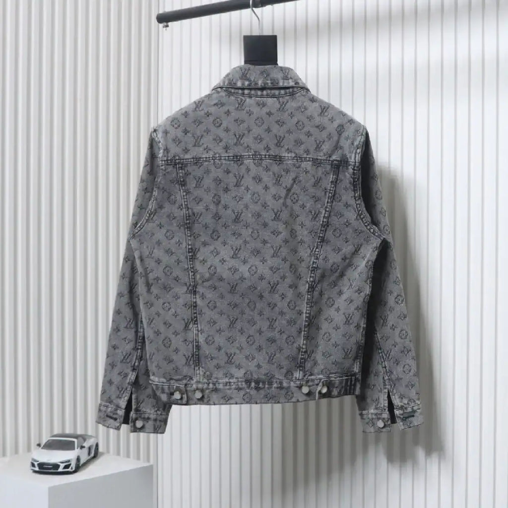 Louis Vuitton LV Jacket Monogram Jacquard Denim Grey – LVC85