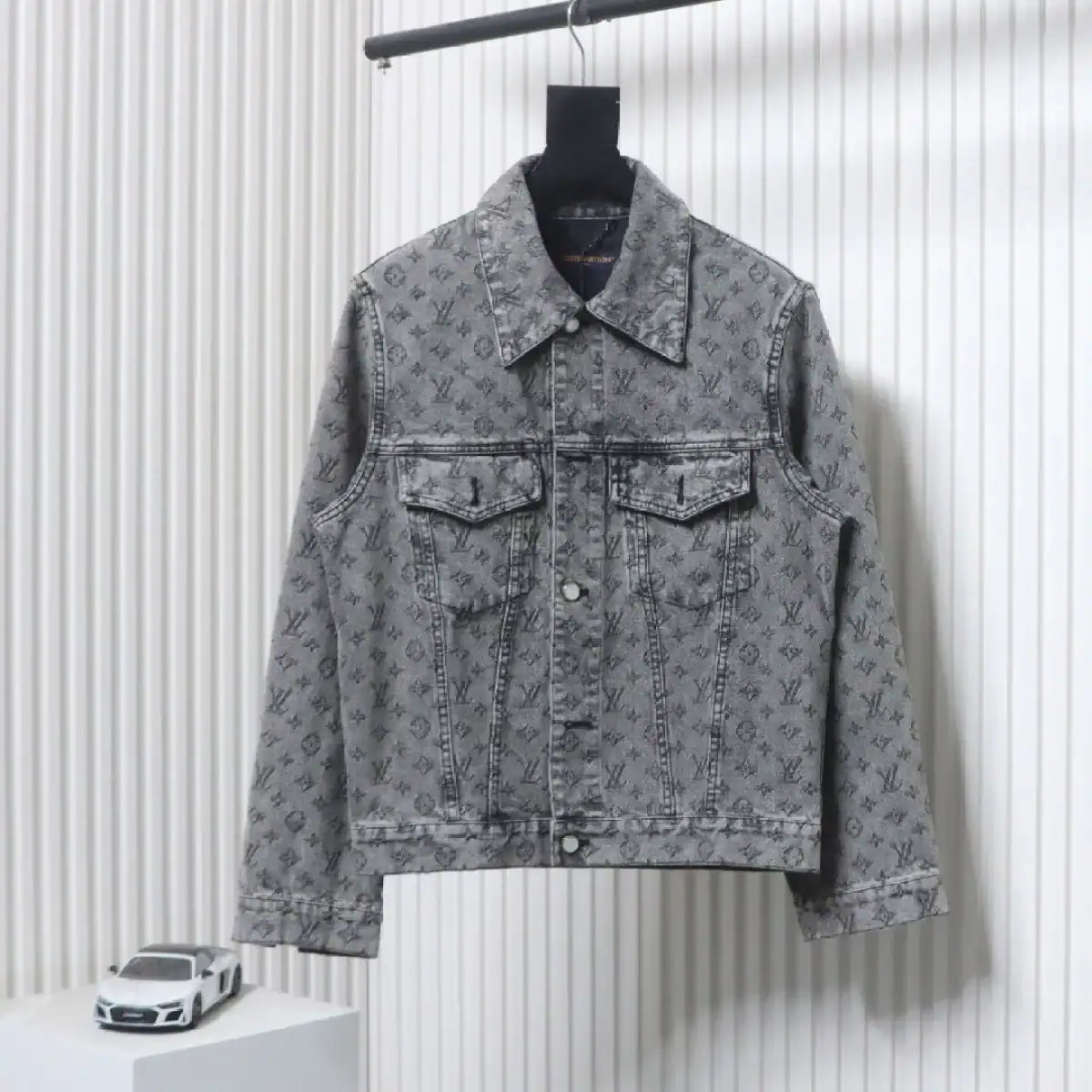 Louis Vuitton LV Jacket Monogram Jacquard Denim Grey – LVC85