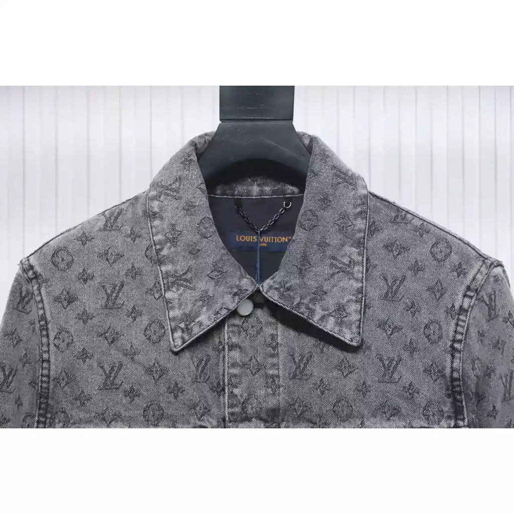 Louis Vuitton LV Jacket Monogram Jacquard Denim Grey – LVC85