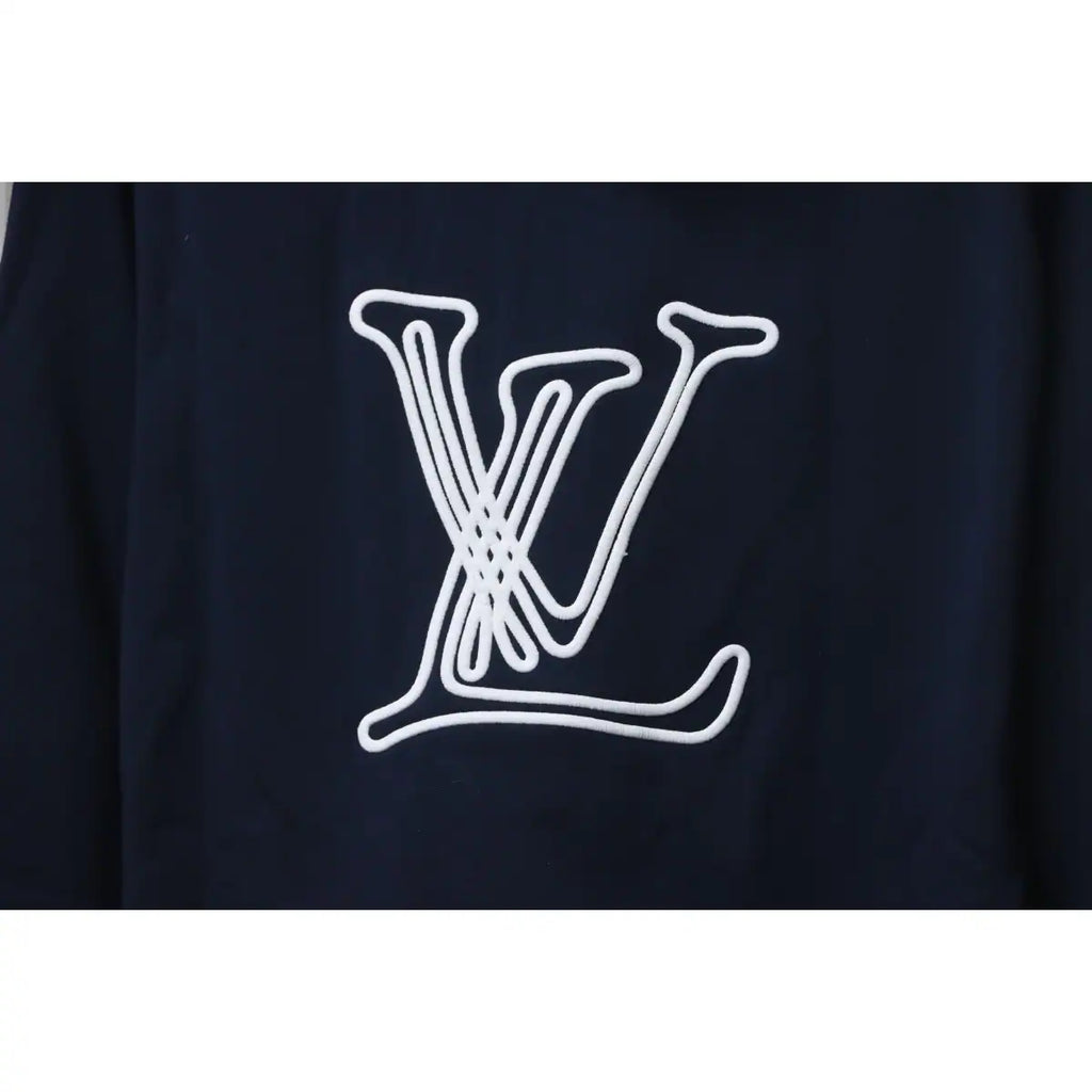 Louis Vuitton LV Nautical Collection Double Rope Embroidered Hoodie Dark Blue – LH115