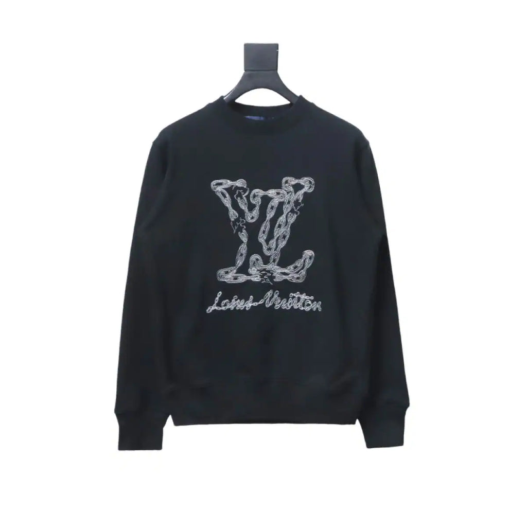 Louis Vuitton LV Sweatshirt Chain Embroidery Crew Neck – LH111