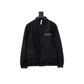 Louis Vuitton Leather and Rhinestone Waisted Baseball Jacket Black – LVC96