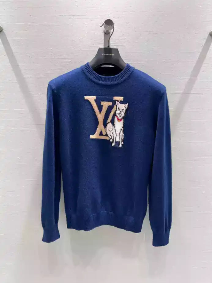 Louis Vuitton Long-Sleeved Intarsia Pullover – LH107