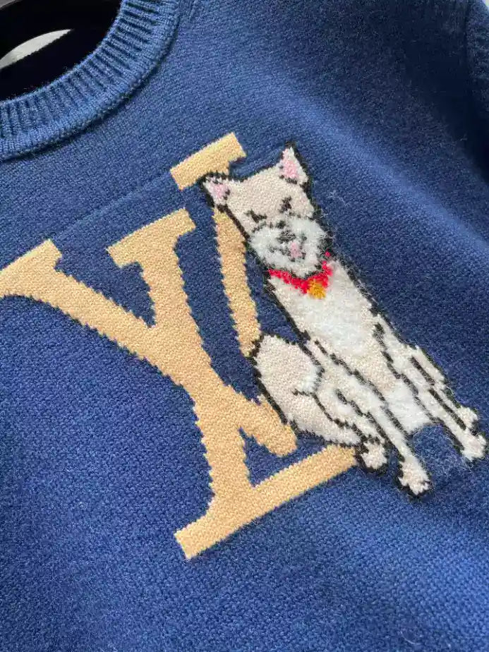 Louis Vuitton Long-Sleeved Intarsia Pullover – LH107