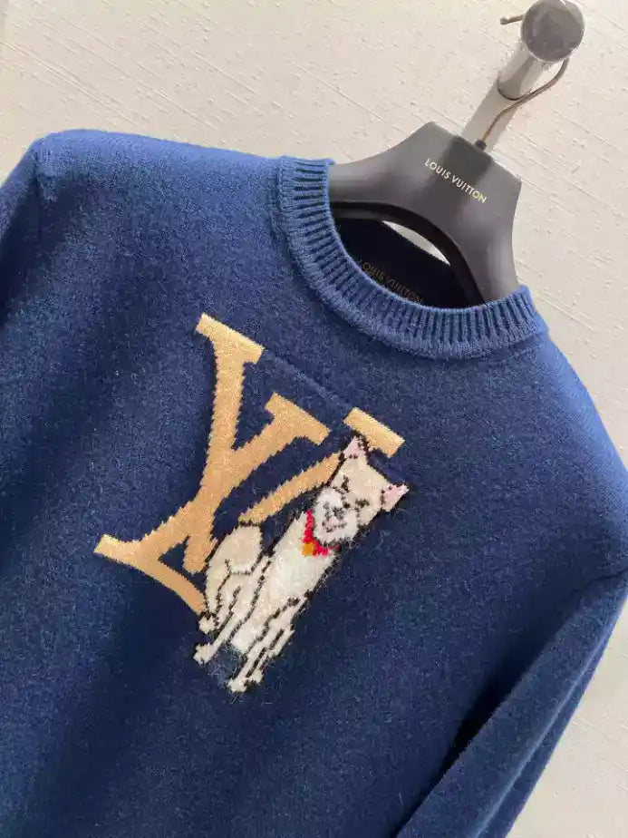 Louis Vuitton Long-Sleeved Intarsia Pullover – LH107