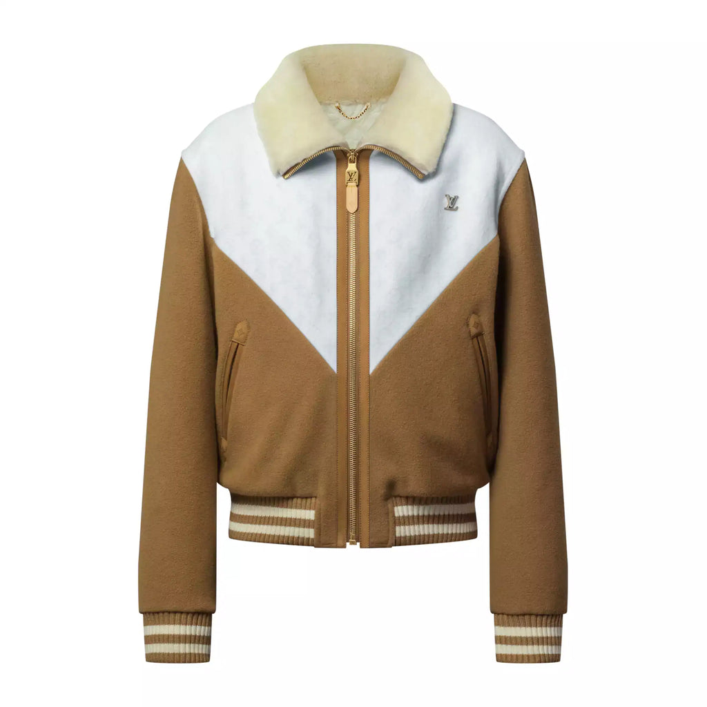 Louis Vuitton Monogram Blouson With Shearling Collar – LVC62