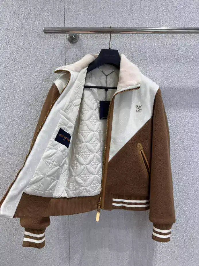 Louis Vuitton Monogram Blouson With Shearling Collar – LVC62