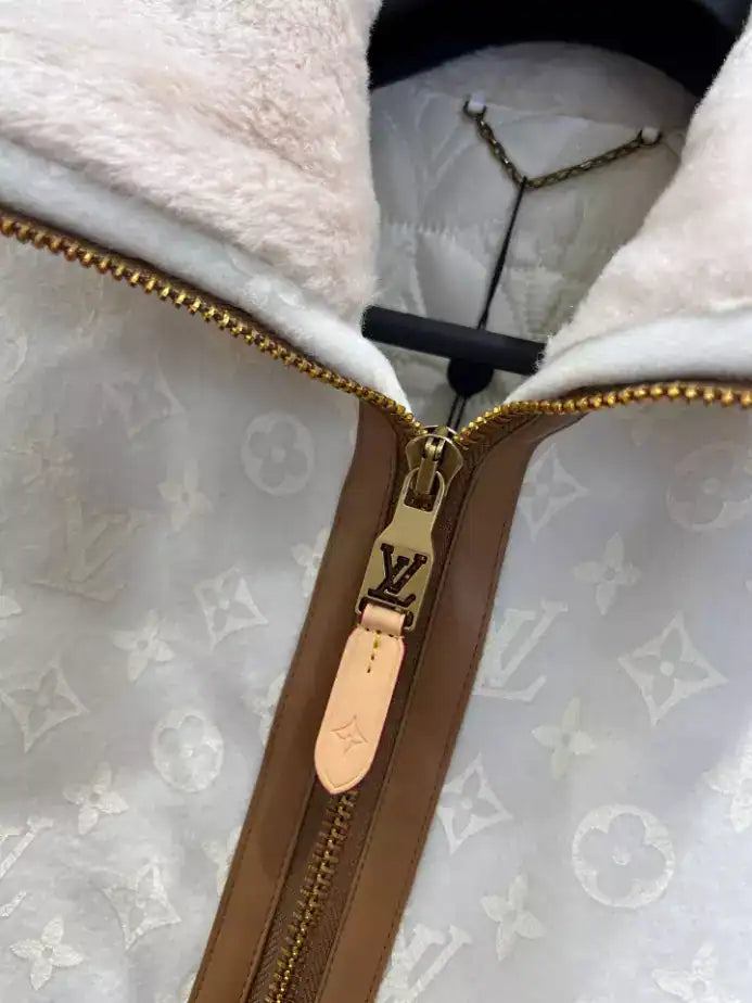 Louis Vuitton Monogram Blouson With Shearling Collar – LVC62