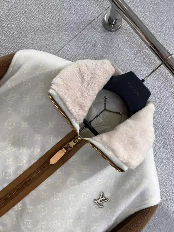 Louis Vuitton Monogram Blouson With Shearling Collar – LVC62