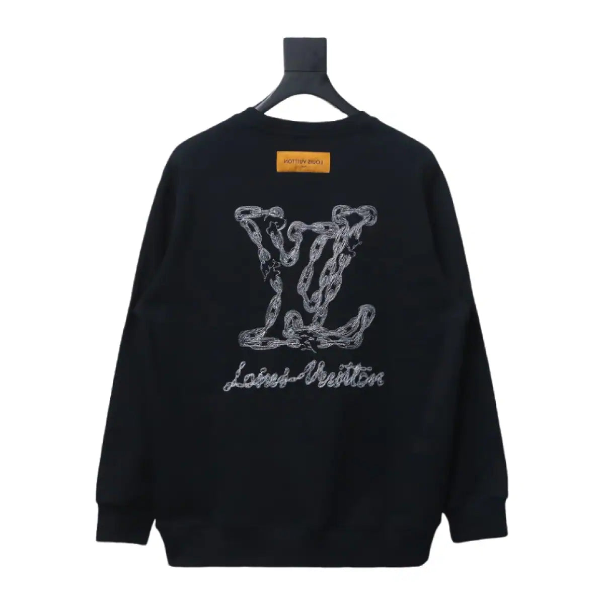 Louis Vuitton Sweatshirt 24Fw Embroidered LOGO Crew Neck Black – LH112