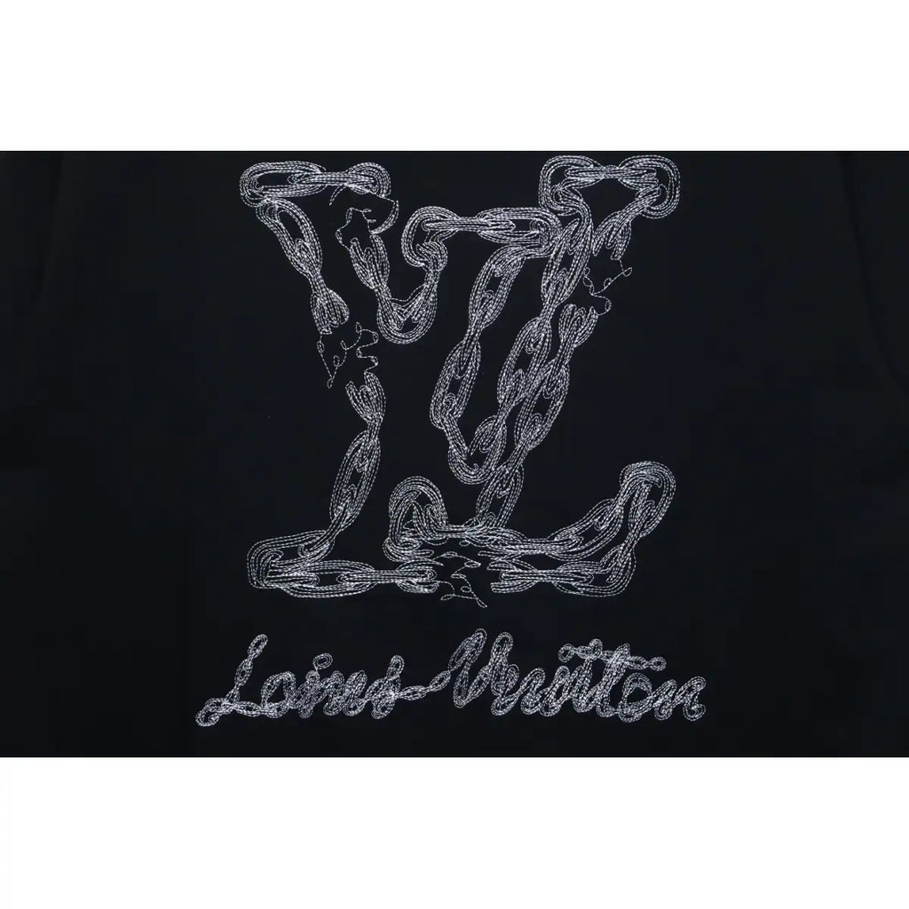 Louis Vuitton Sweatshirt 24Fw Embroidered LOGO Crew Neck Black – LH112