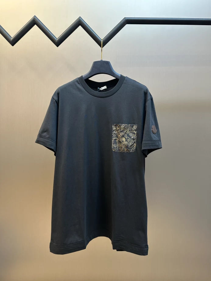 MONCLER SS- SHIRT PRINT BLACK – MCT033