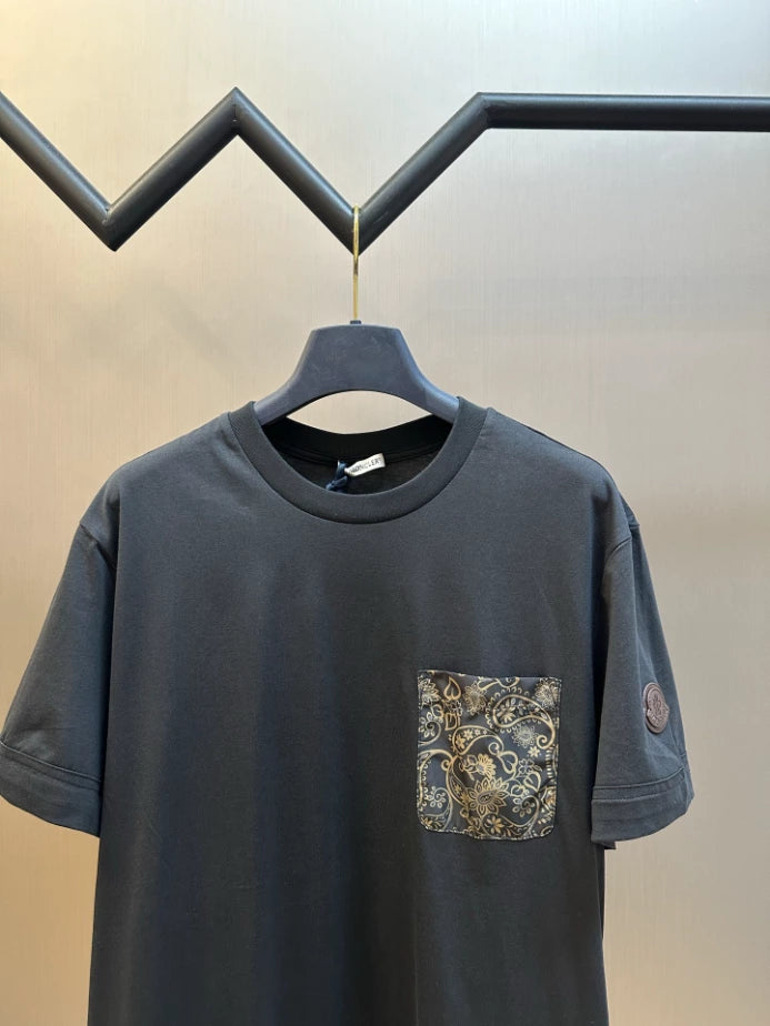 MONCLER SS- SHIRT PRINT BLACK – MCT033