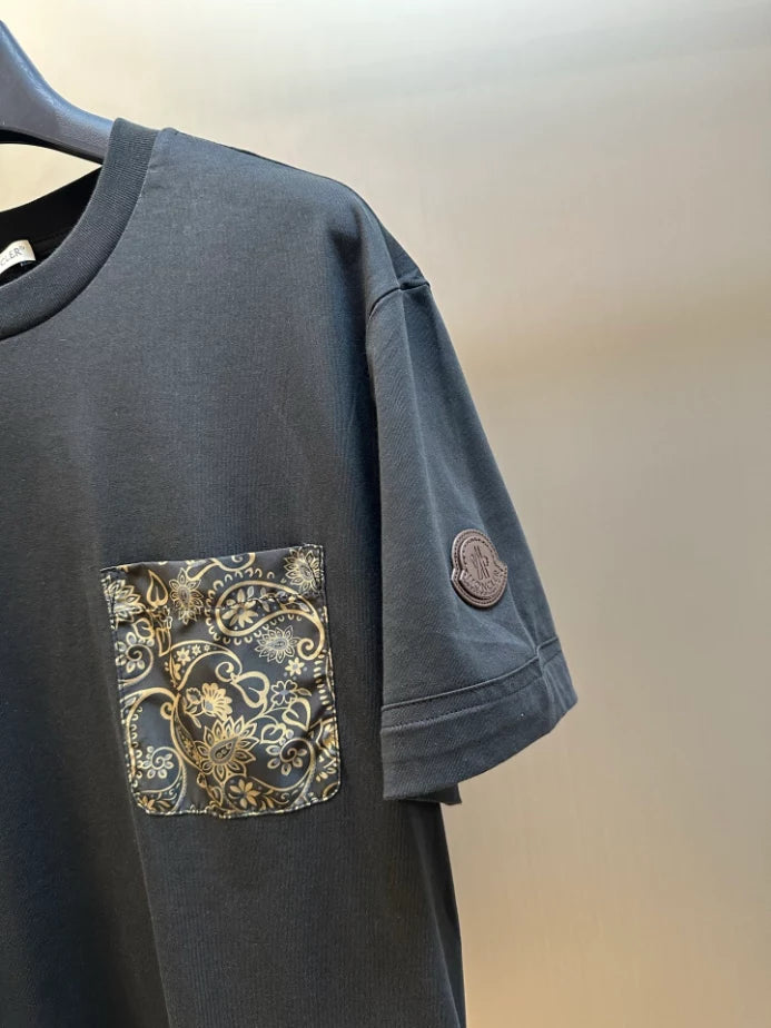 MONCLER SS- SHIRT PRINT BLACK – MCT033