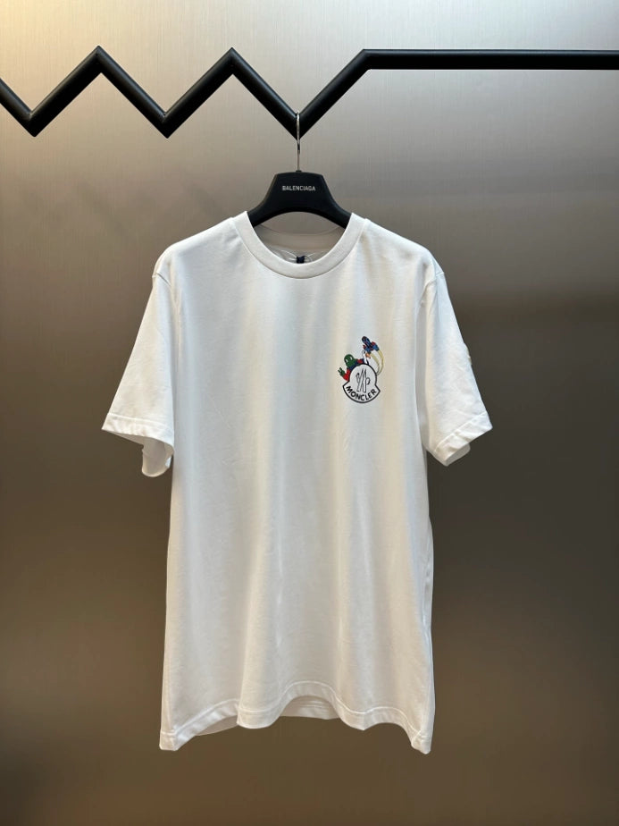 MONCLER WHITE SPACE MONDUCK COTTON T-SHIRT – MCT026