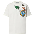 MONOGRAM COMICS INTARSIA SHORT-SLEEVED CREWNECK – LVTS122