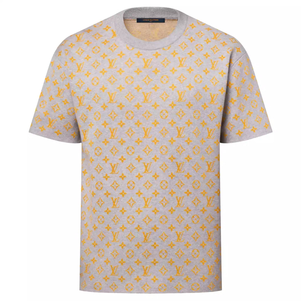 MONOGRAM SHORT-SLEEVED CREWNECK MONOGRAM JACQUARD – LVTS103