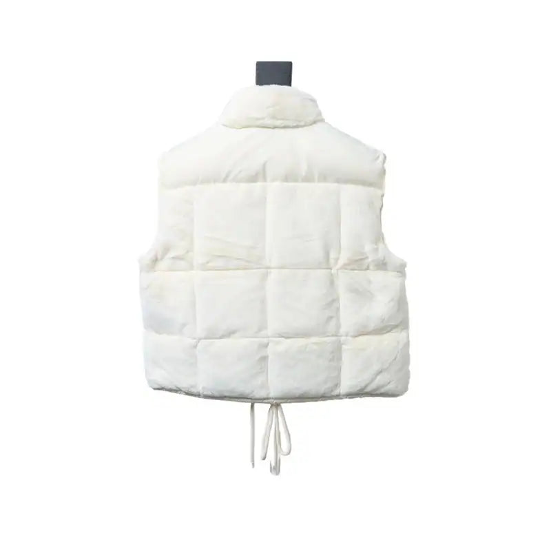 Moncler Arques Quilted Fleece Down Vest White – MC157