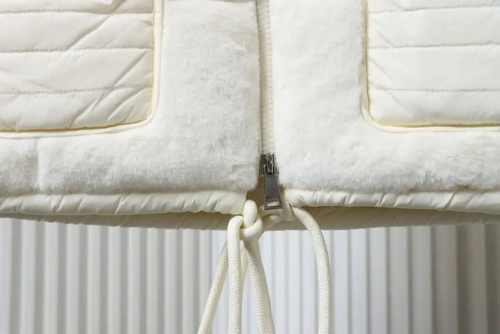 Moncler Arques Quilted Fleece Down Vest White – MC157