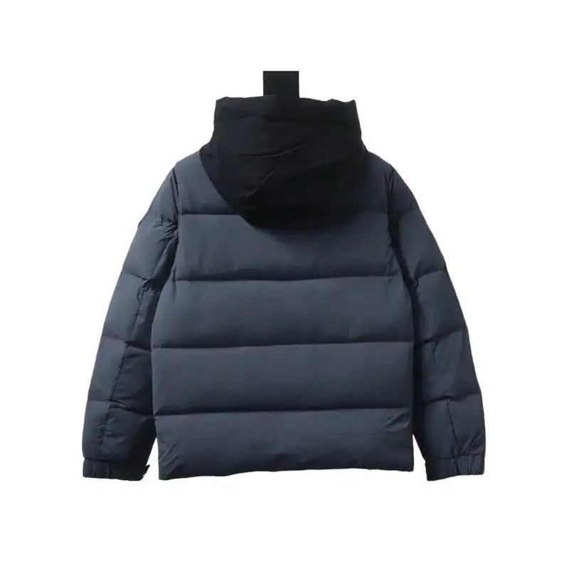 Moncler Black and Gray Madeira Hooded Short Down Jacket – MC169
