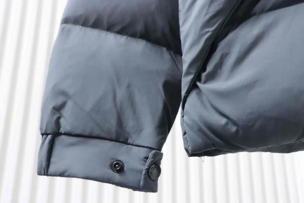 Moncler Black and Gray Madeira Hooded Short Down Jacket – MC169