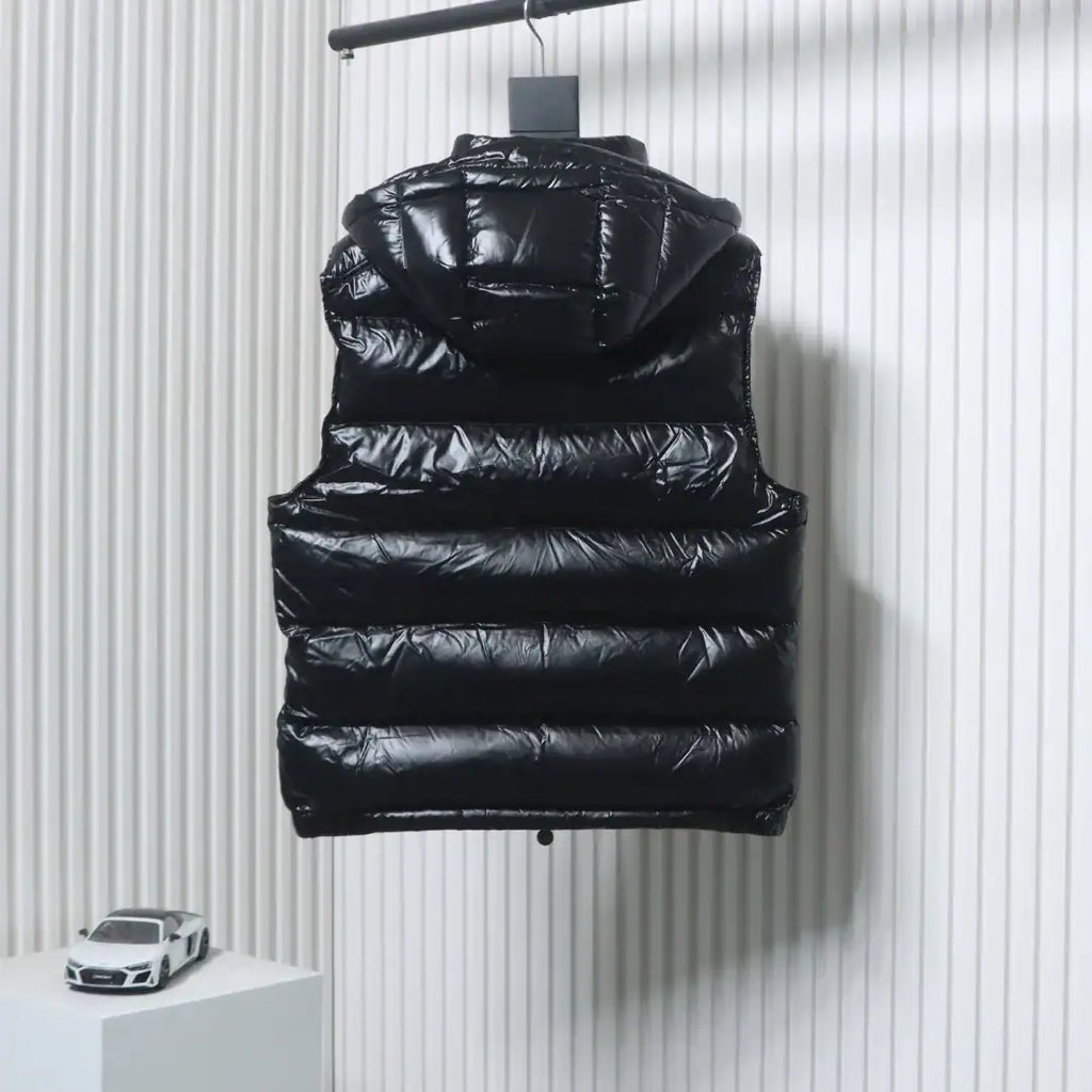 Moncler Bormes Hooded Down Vest Black – MC177