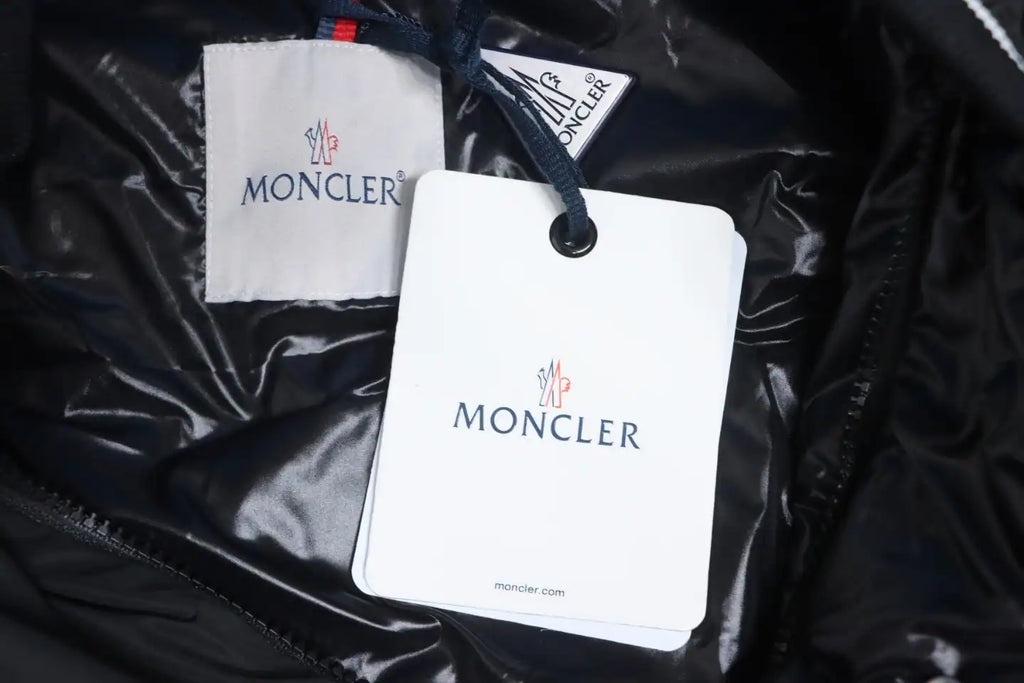 Moncler Lateltin Black M Mark Varsity Black Down Jacket – MC172