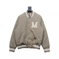 Moncler Lateltin White M Mark Varsity Gray Down Jacket – MC171