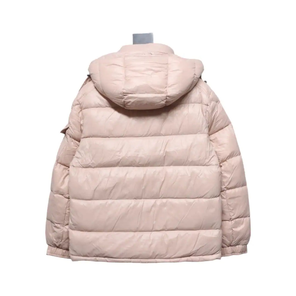 Moncler Maire Zip Hooded Nylon Warm Down Jacket Pink – MC174