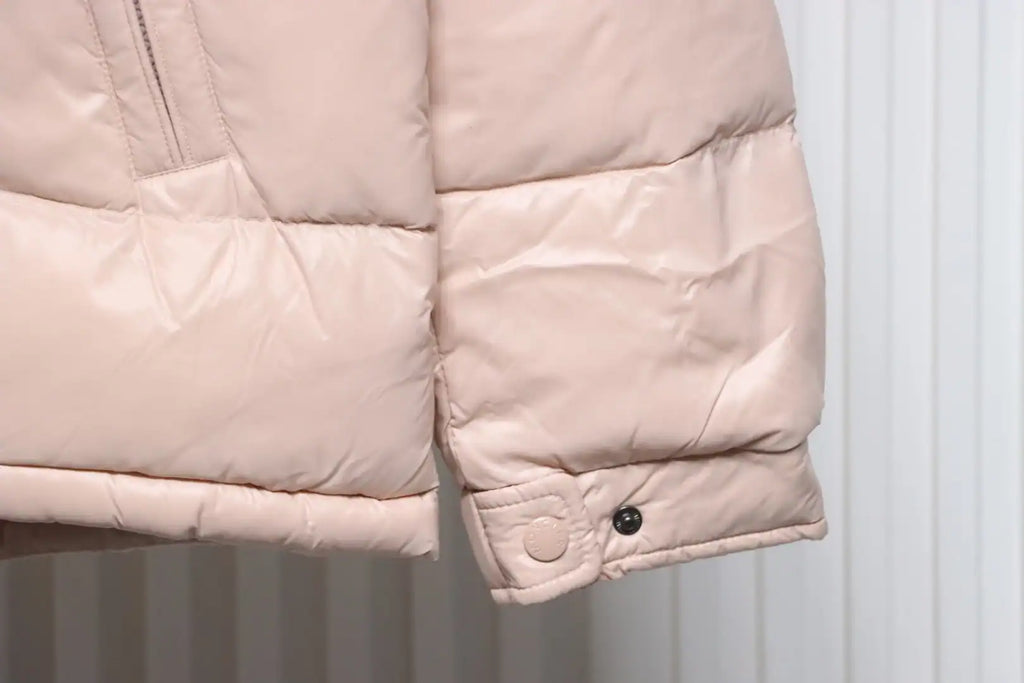 Moncler Maire Zip Hooded Nylon Warm Down Jacket Pink – MC174