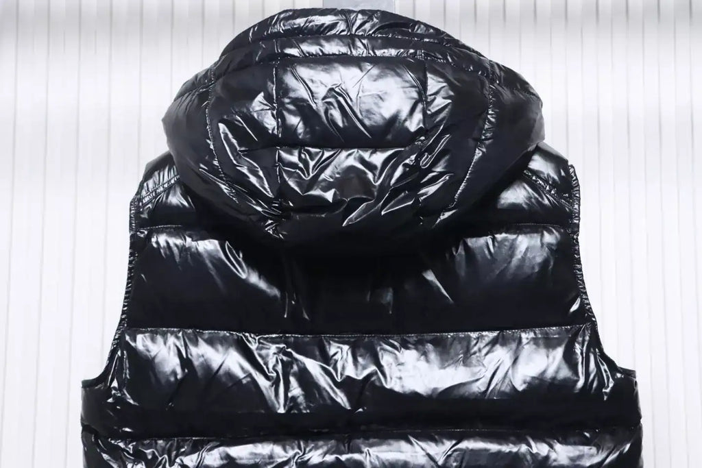 Moncler Maya Hooded Down Vest Black – MC179