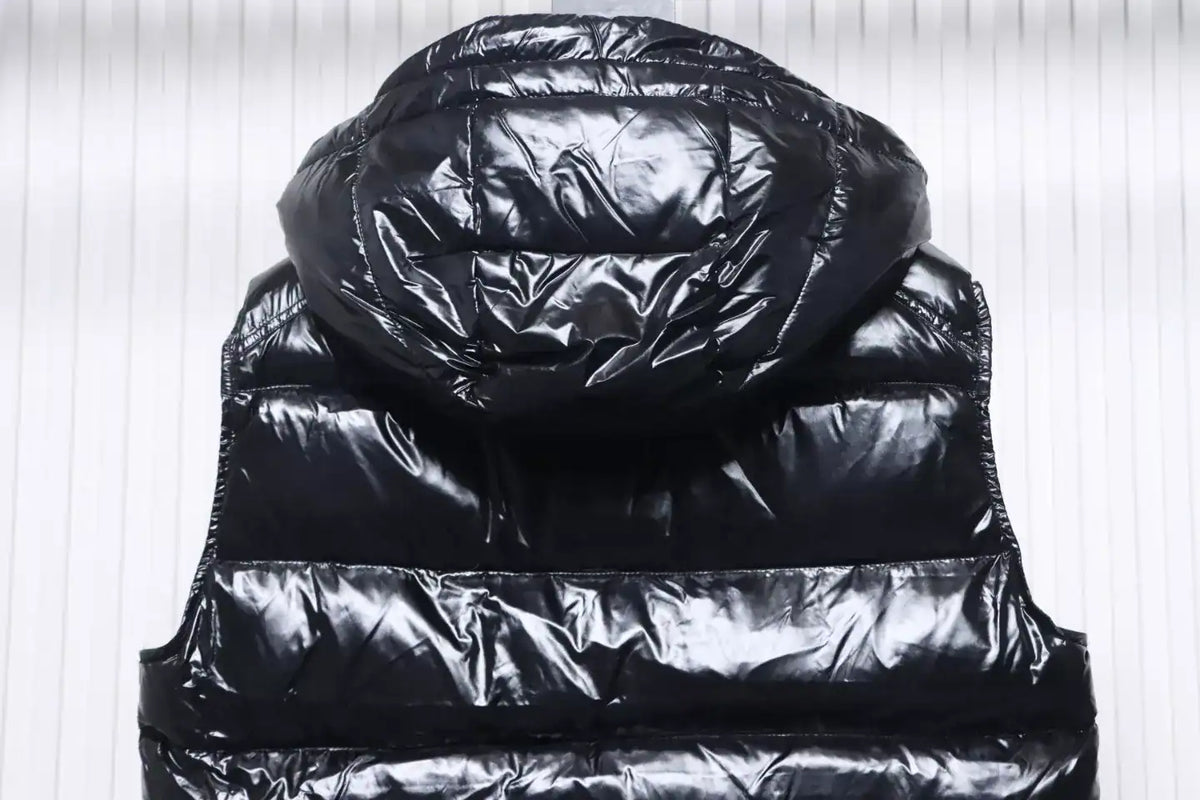 Moncler Maya Hooded Down Vest Black – MC179