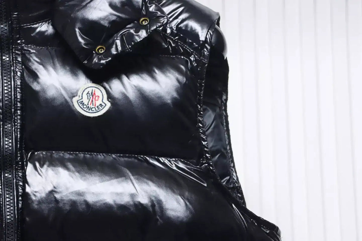 Moncler Maya Hooded Down Vest Black – MC179