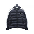 Moncler Stellaire Hooded Black and White Colorblock Down Jacket – MC173