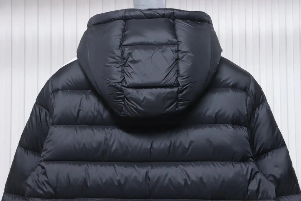Moncler Stellaire Hooded Black and White Colorblock Down Jacket – MC173