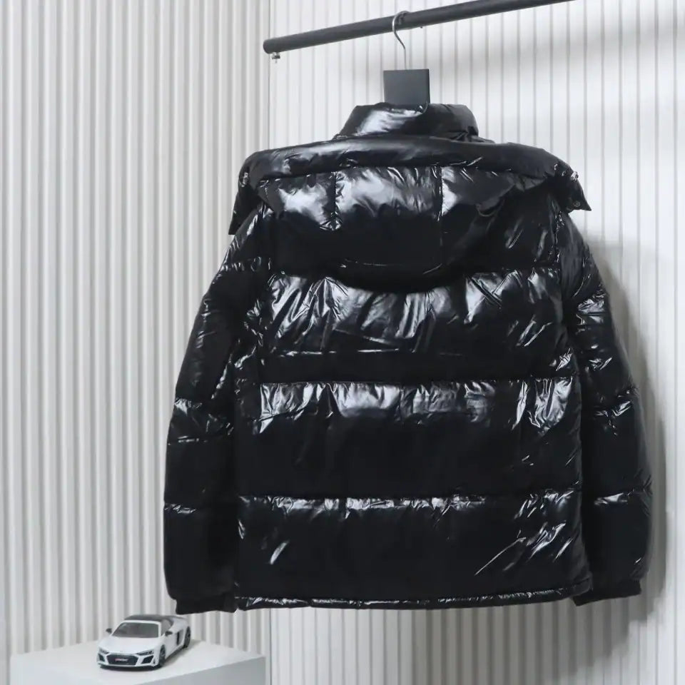 Moncler Tricolor Web Down Jacket Black – MC159