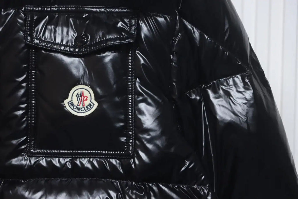 Moncler Tricolor Web Down Jacket Black – MC159