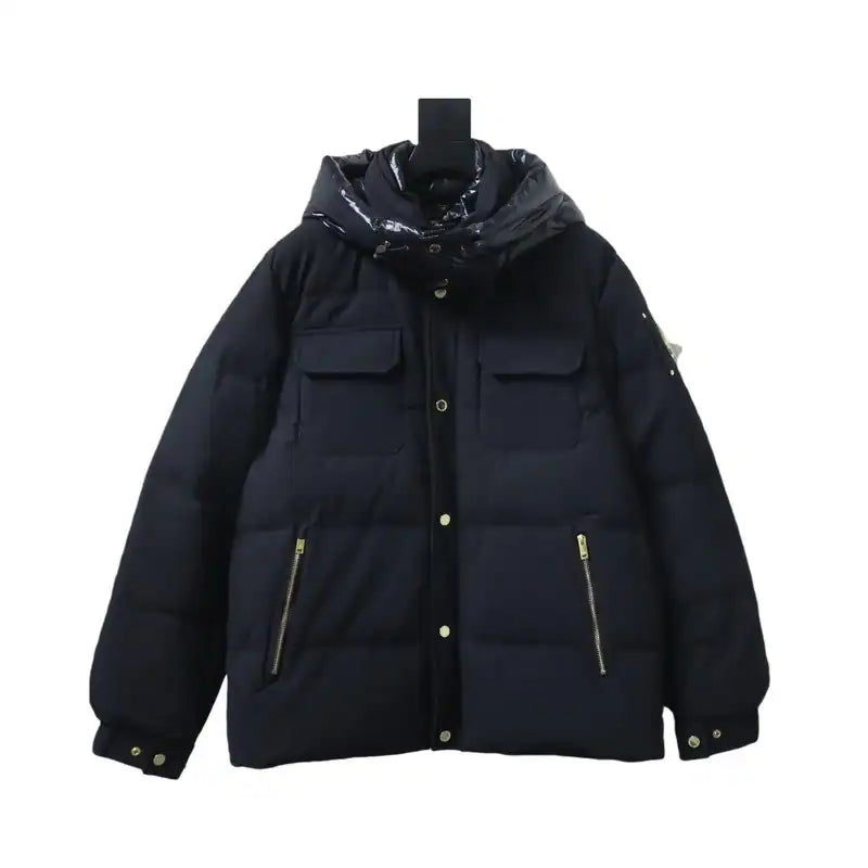 Moose Knuckles 2-in-1 Gold Scissors Black Down Jacket – MKC015
