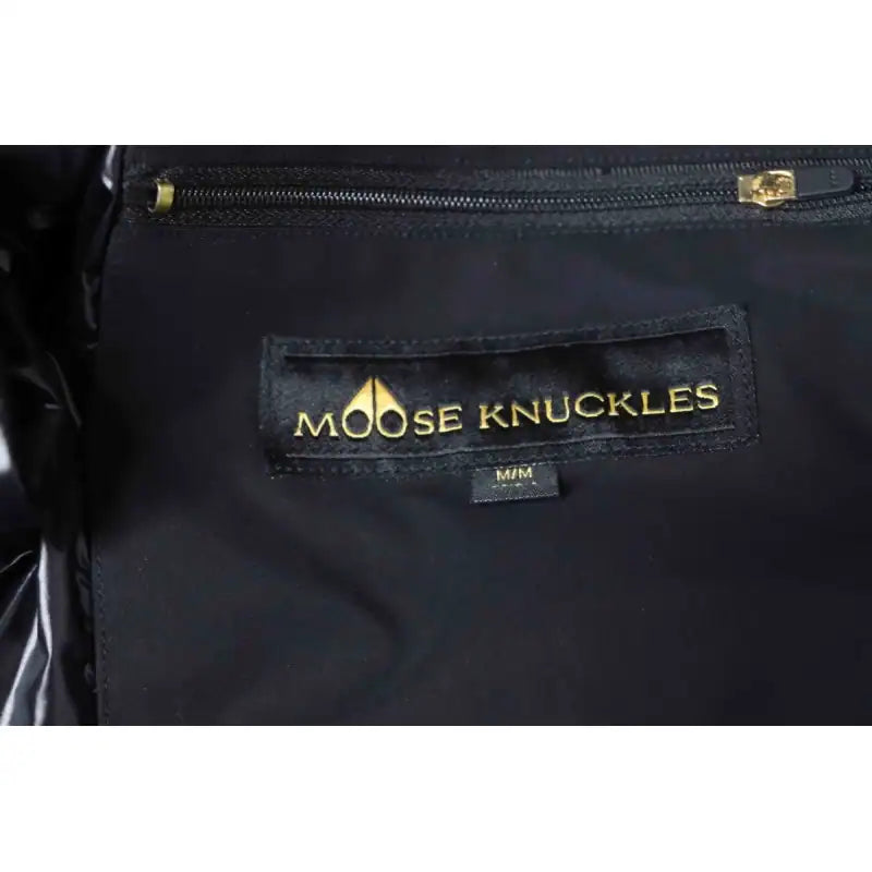 Moose Knuckles 2-in-1 Gold Scissors Black Down Jacket – MKC015