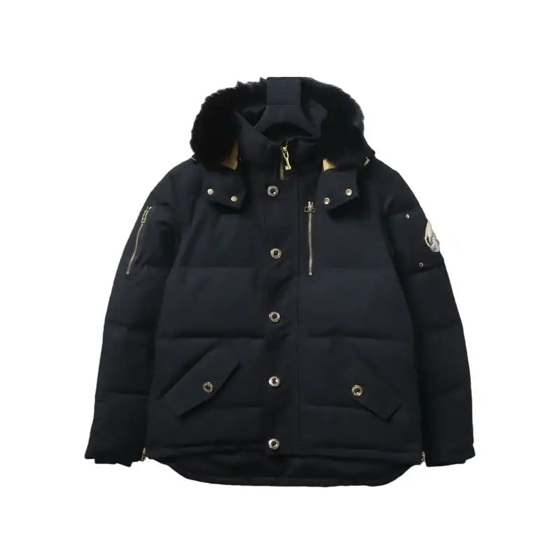 Moose Knuckles 3Q Gold Scissors Black Down Jacket – MKC011
