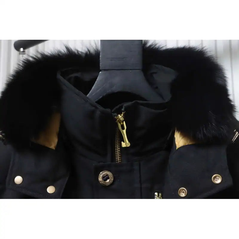 Moose Knuckles 3Q Gold Scissors Black Down Jacket – MKC011