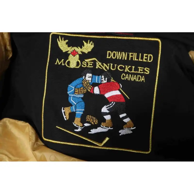Moose Knuckles 3Q Gold Scissors Black Down Jacket – MKC011