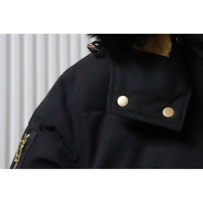 Moose Knuckles 3Q Gold Scissors Black Down Jacket – MKC011
