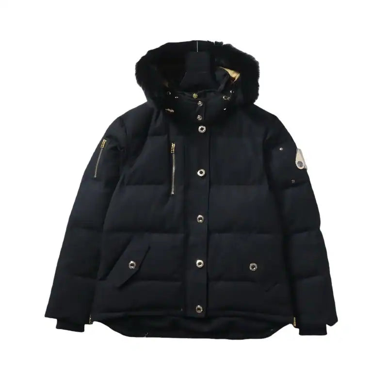 Moose Knuckles 3Q Gold Scissors Black Down Jacket – MKC013