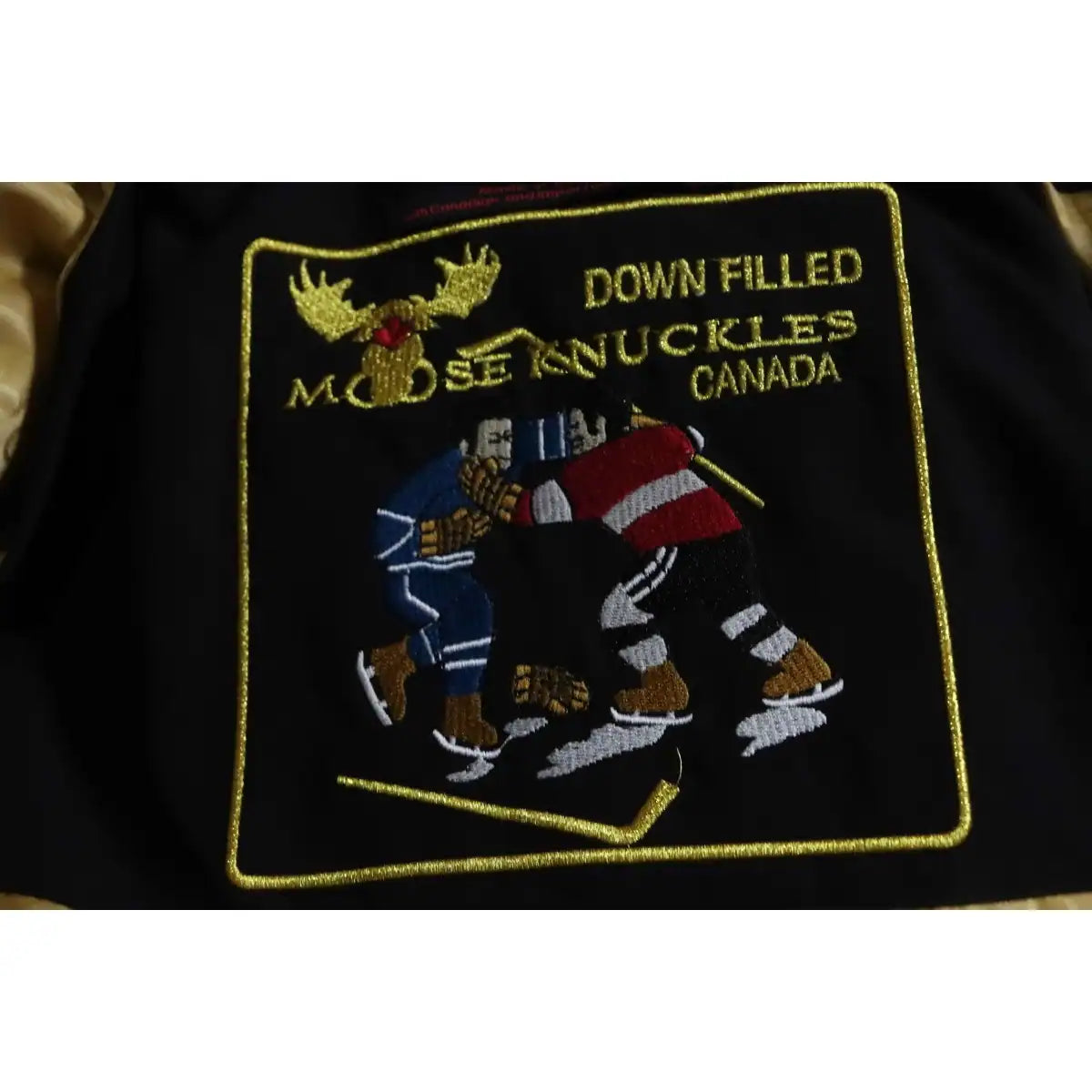 Moose Knuckles 3Q Gold Scissors Black Down Jacket – MKC013
