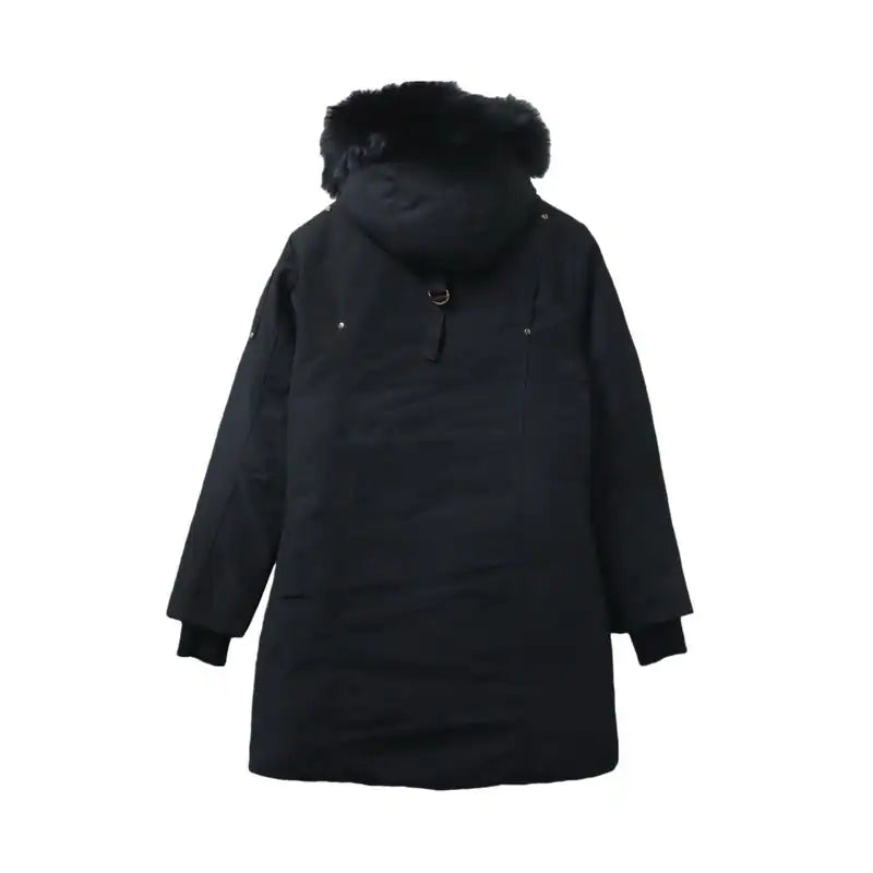 Moose Knuckles 3Q Gold Scissors Black Long Down Jacket – MKC021