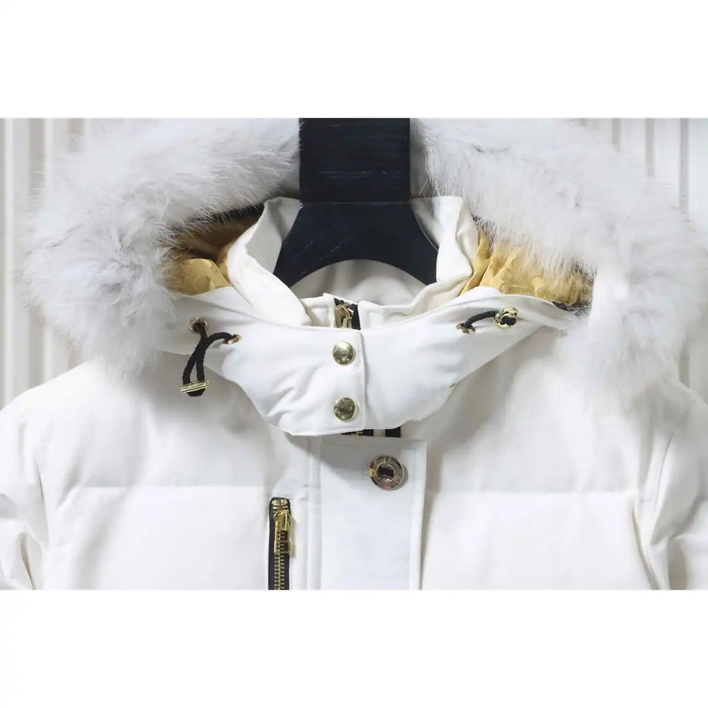 Moose Knuckles 3Q Gold Scissors White Down Jacket – MKC005